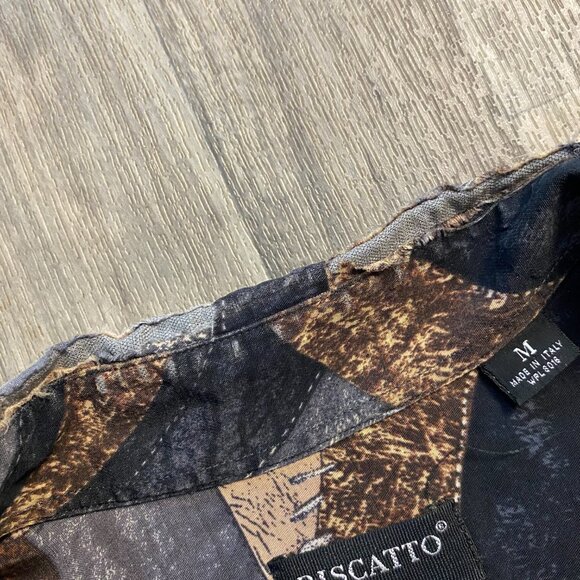Riscatto Italia Abstract Men's Button Down Size Medium Poor Condition - Picture 4 of 8
